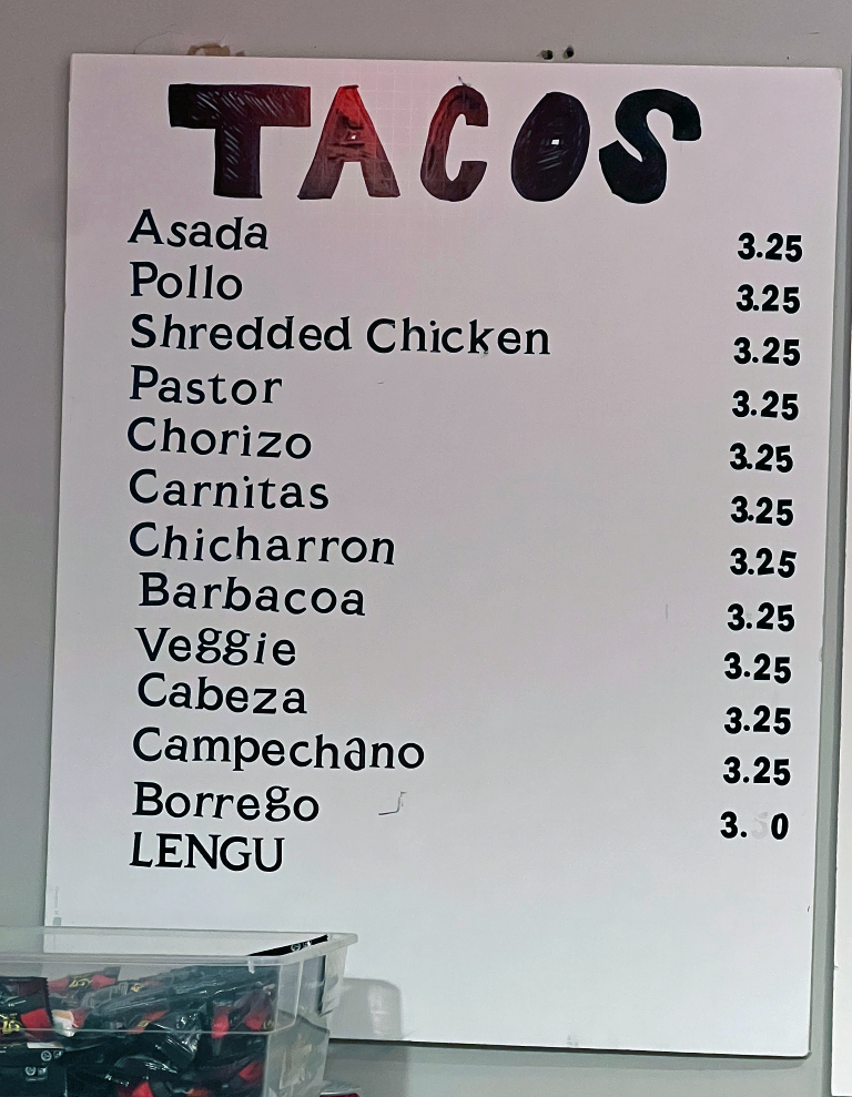 Menu Takoz Express-2
