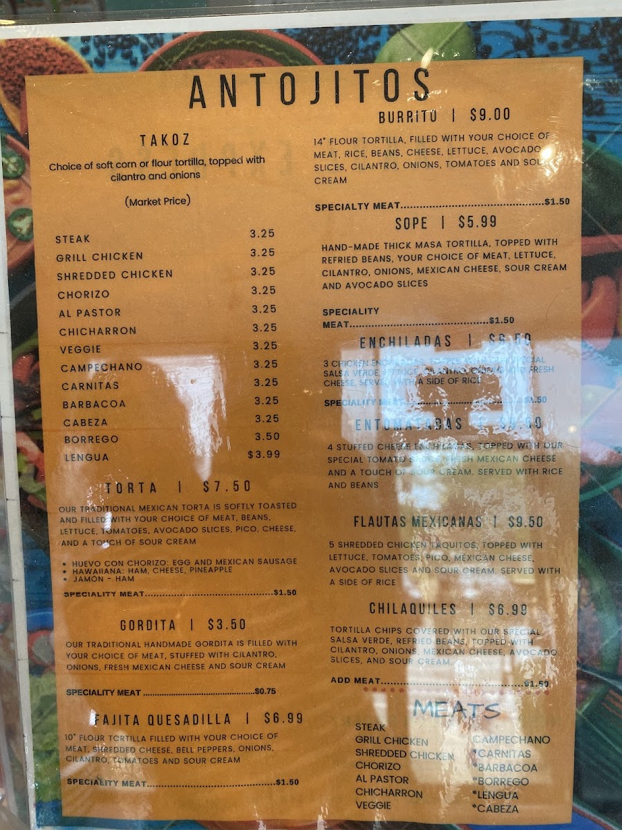 Menu Takoz Express-5